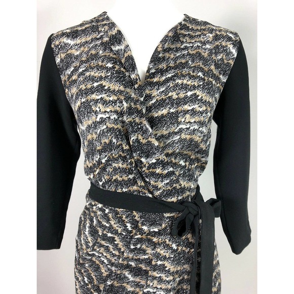 RAG & BONE 'Leighton Print 3/4 Sleeves Wrap Dress - Picture 3 of 7